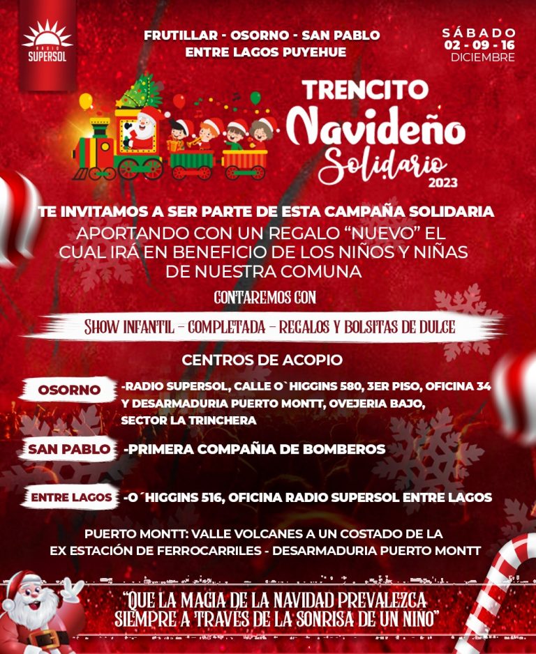 Trencito Navideño Solidario 2023